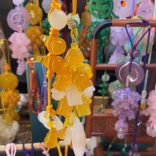 高端定制设计手绳编织多宝如意平安车挂