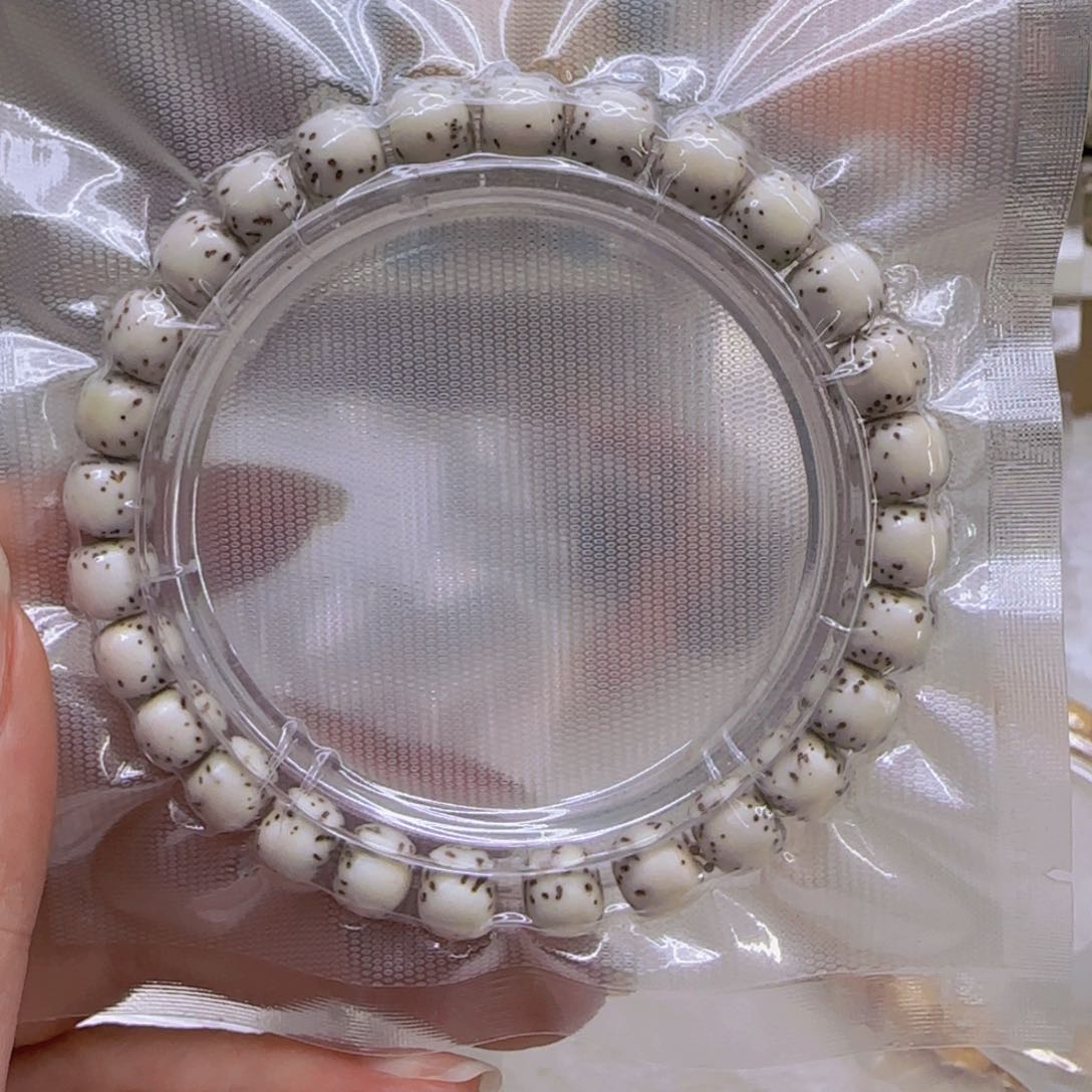 星月菩提手串76哈哈白星月菩提87桶单圈