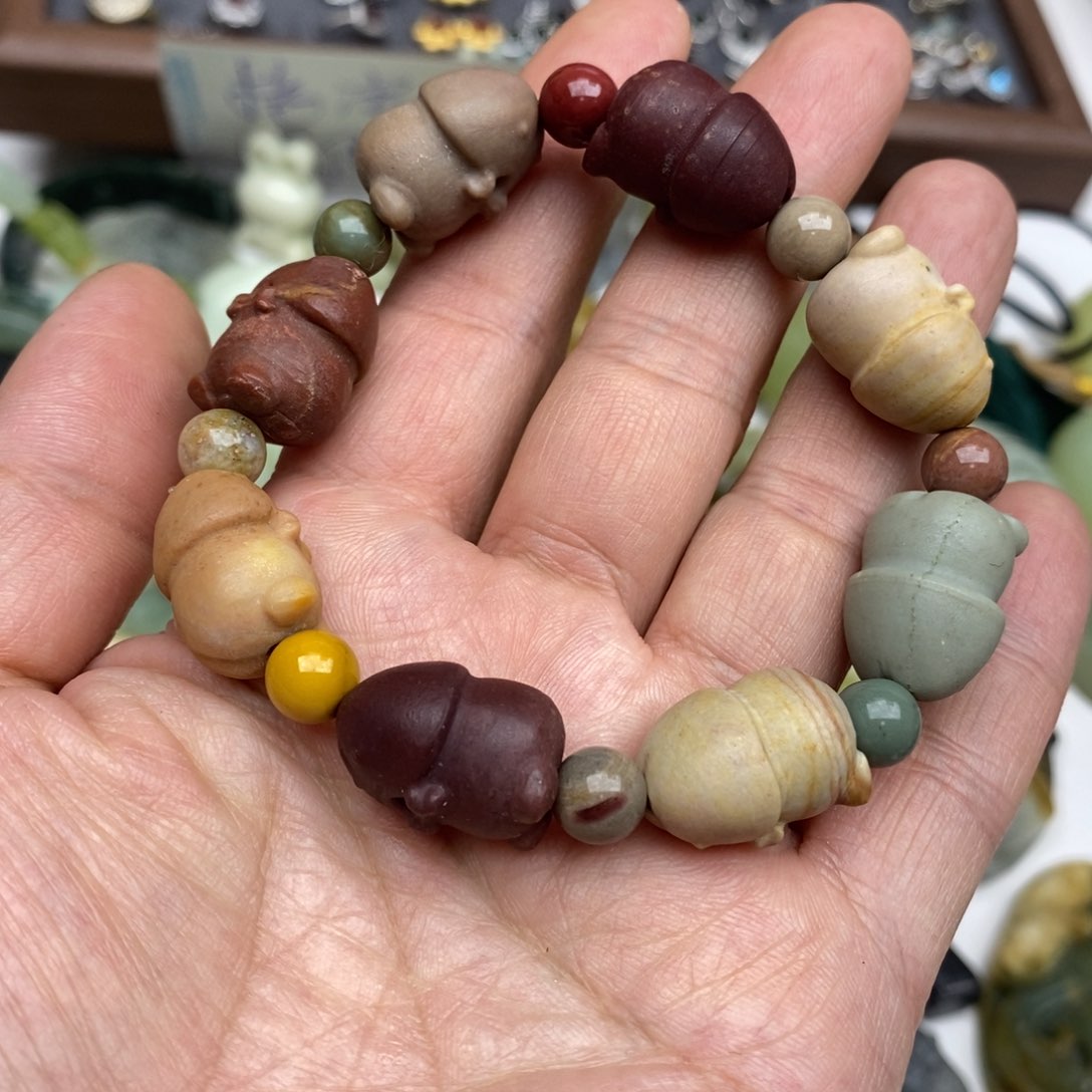 岫玉纯天然岫玉挂件戒指福利未镶嵌