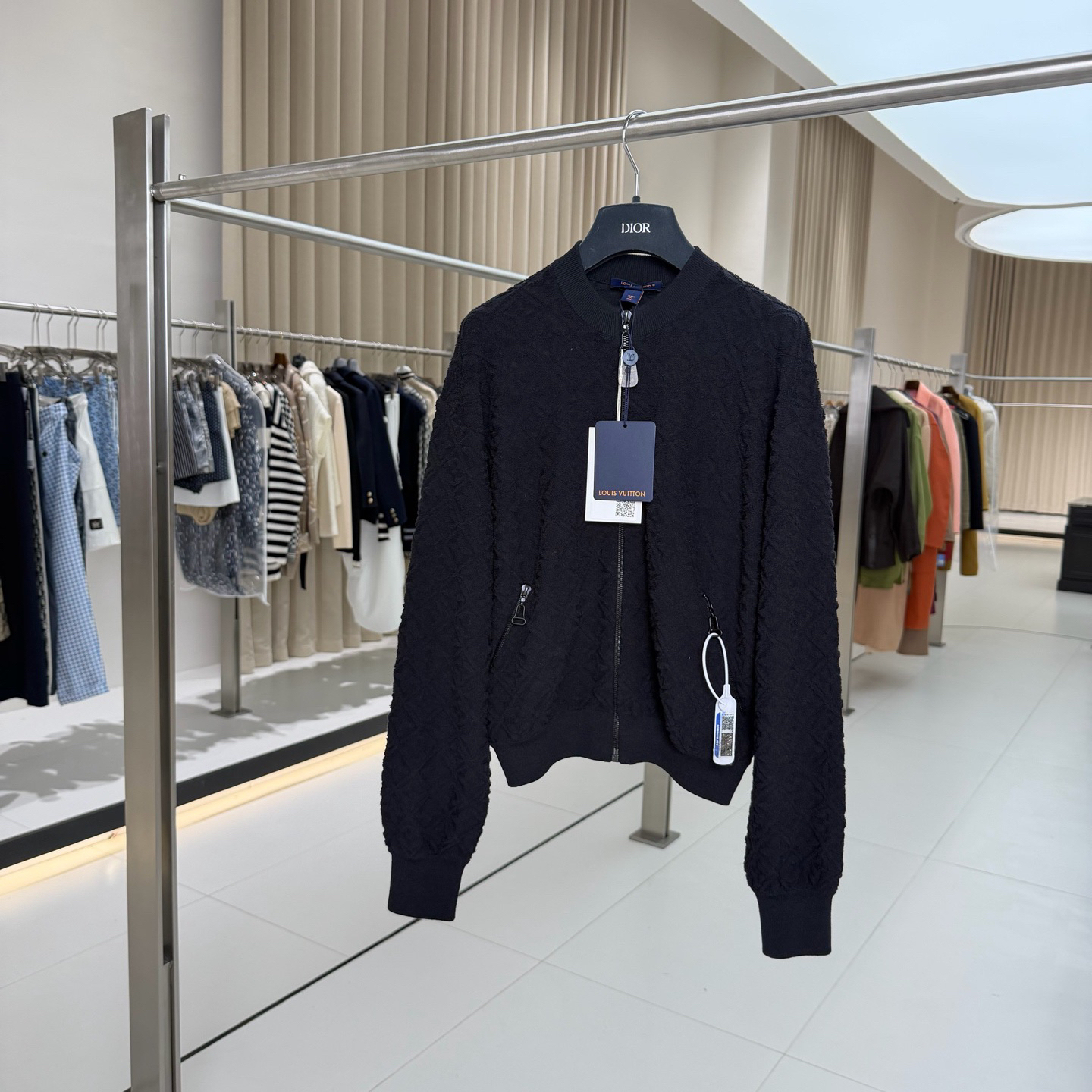 未使用 LouisVuitton/路易威登 25浮雕满印羊毛外套 S码 GM006030