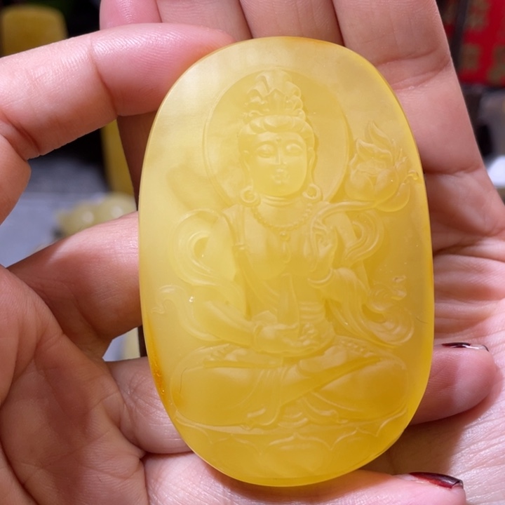 琥珀吊坠(不含链)未镶嵌