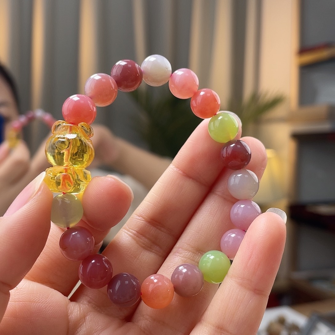 琥珀裸石未镶嵌琥珀手串