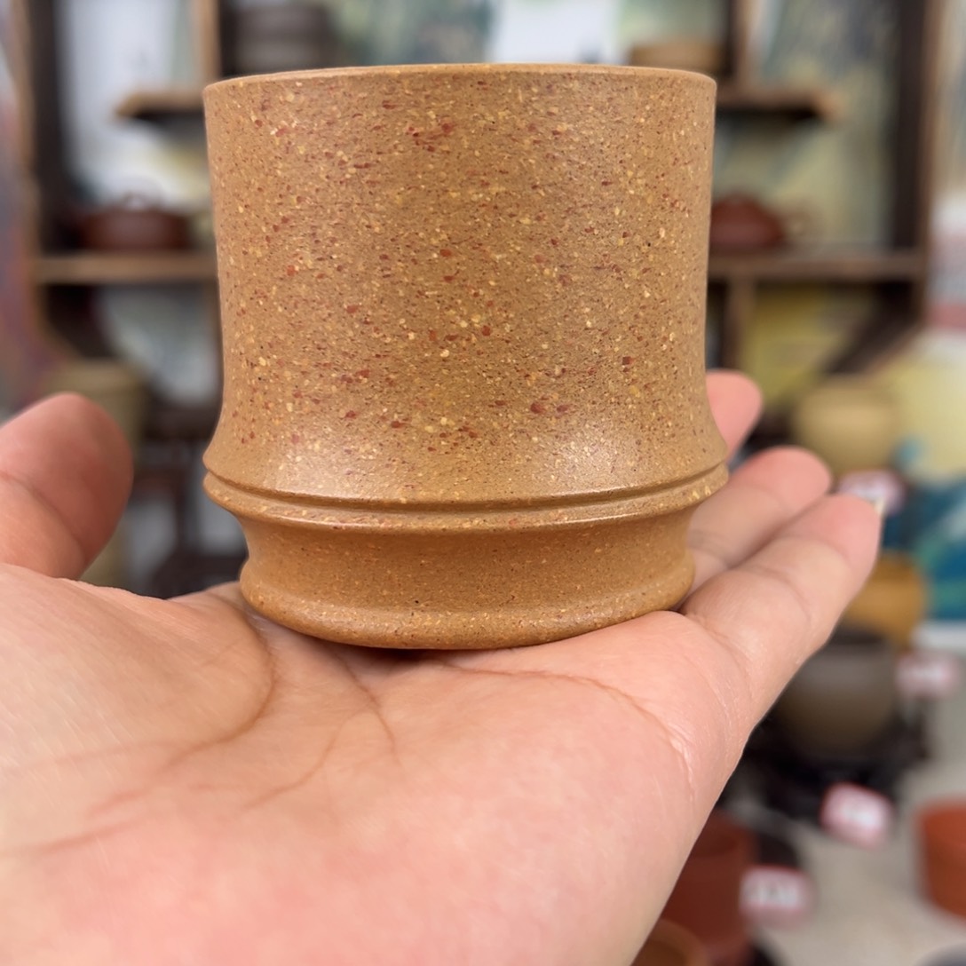 紫砂茶杯拙器甄选，纯原本矿。