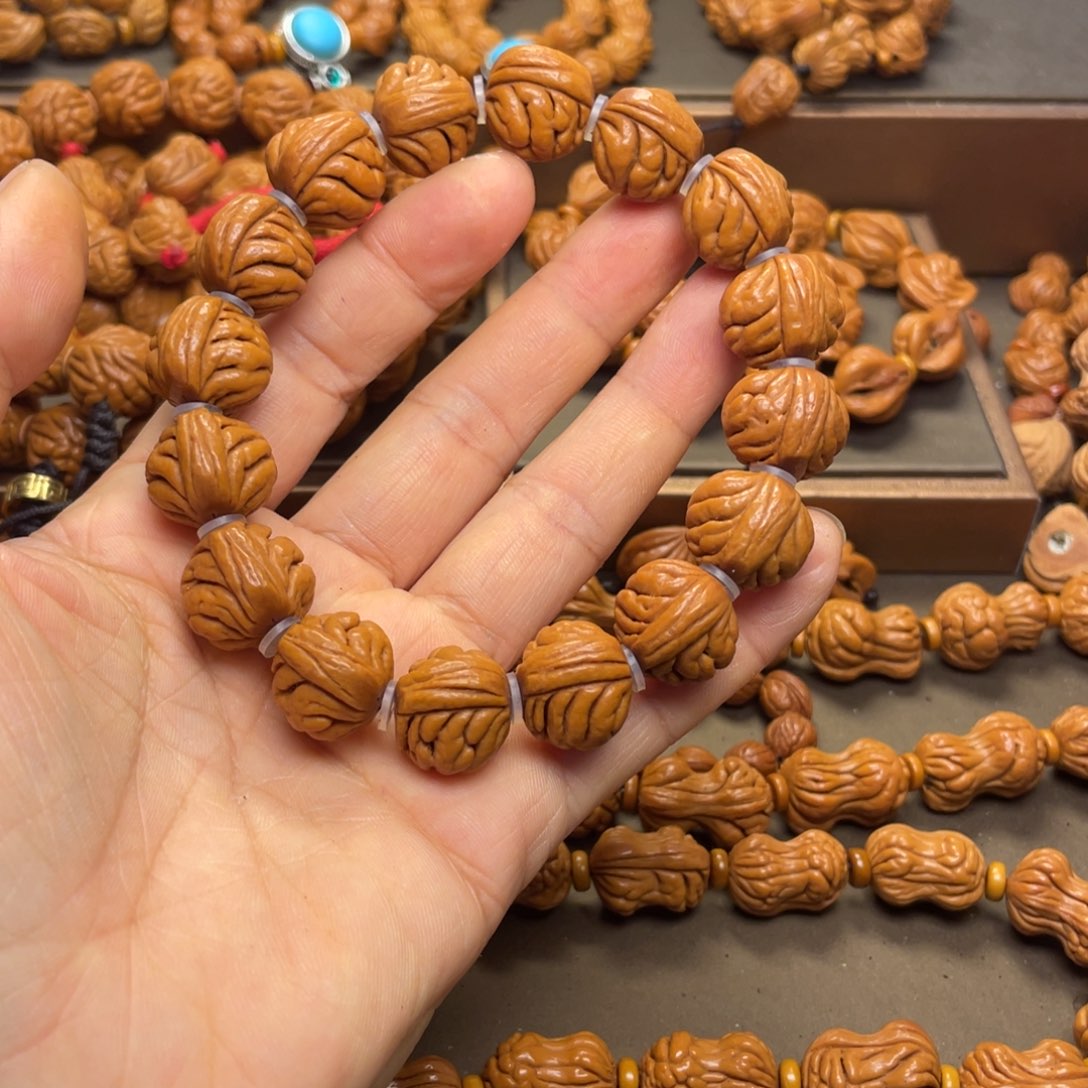 州***锦手串桃核龙纹桃核9