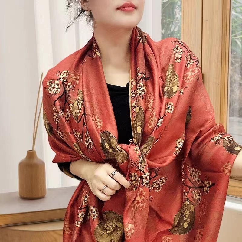 L206 桃花扇 180*80左右 围巾