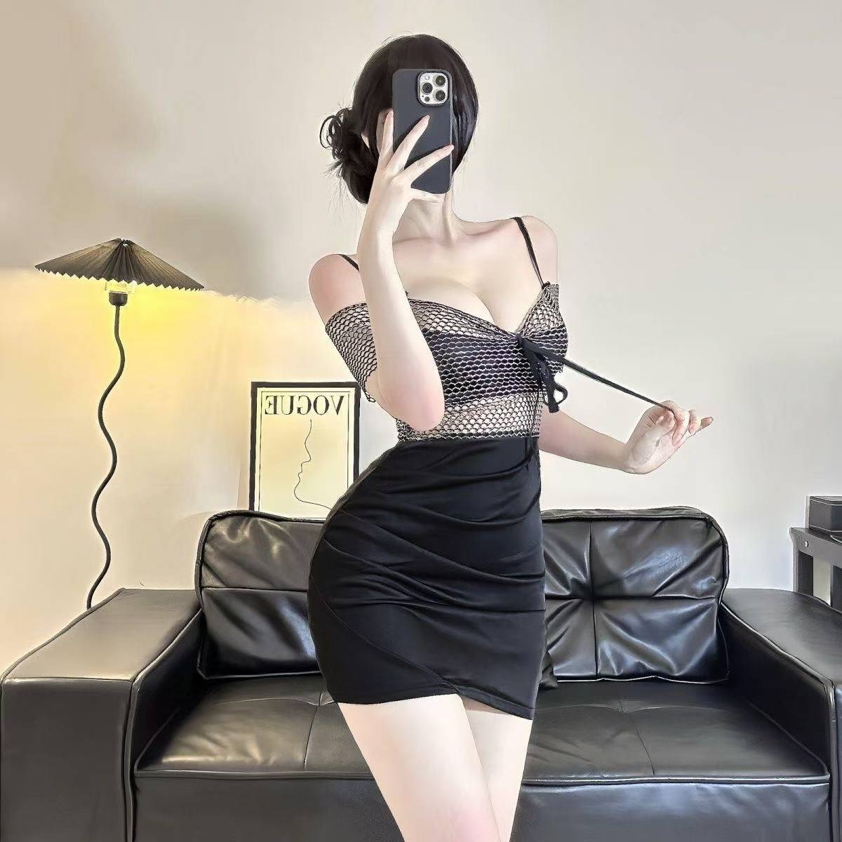 深夜限定/新款性感纯欲修身吊带包臀裙辣妹风睡裙