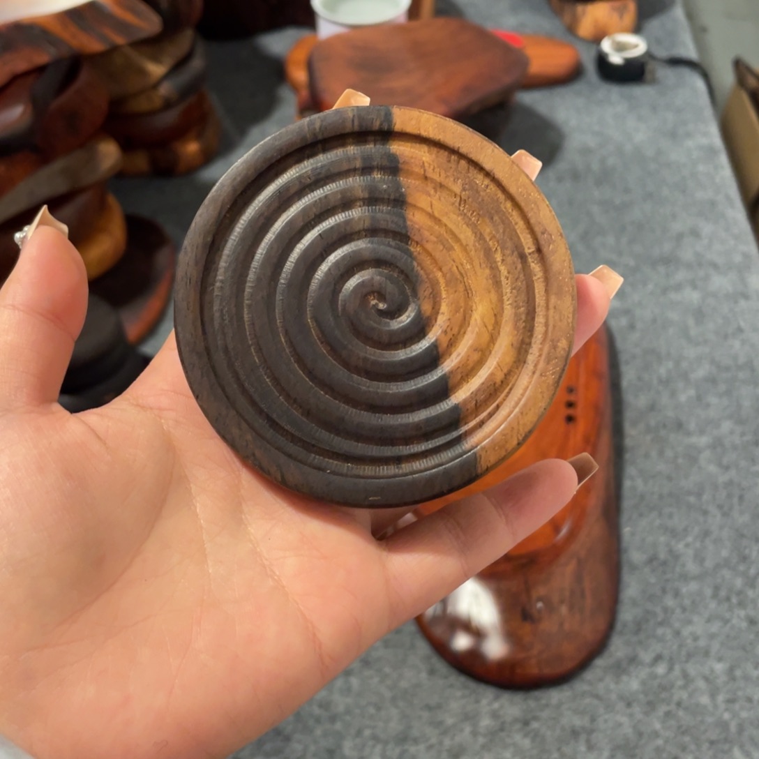 党***厨黑檀木随行实木杯垫