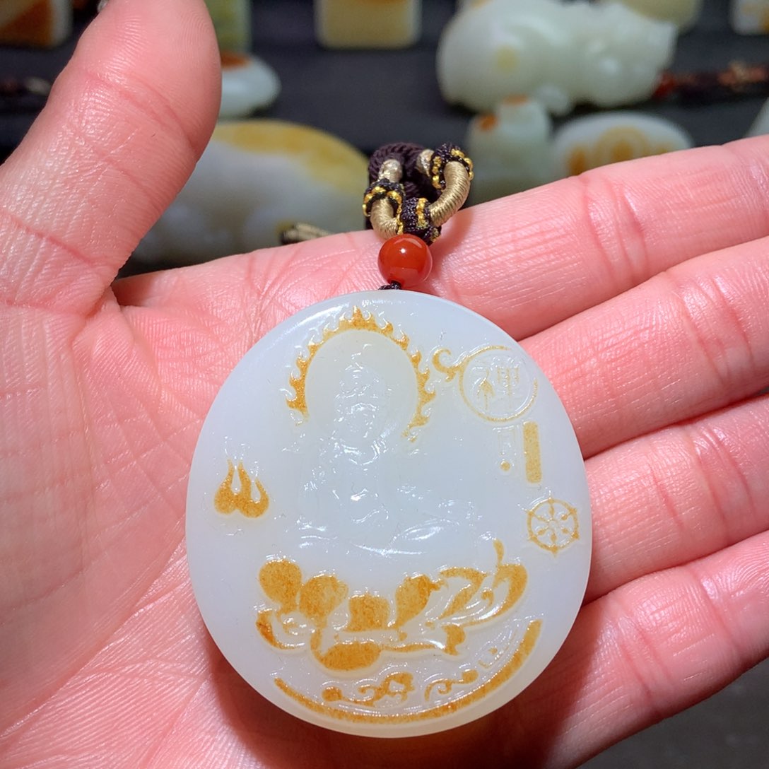 和田玉挂件未镶嵌秋*