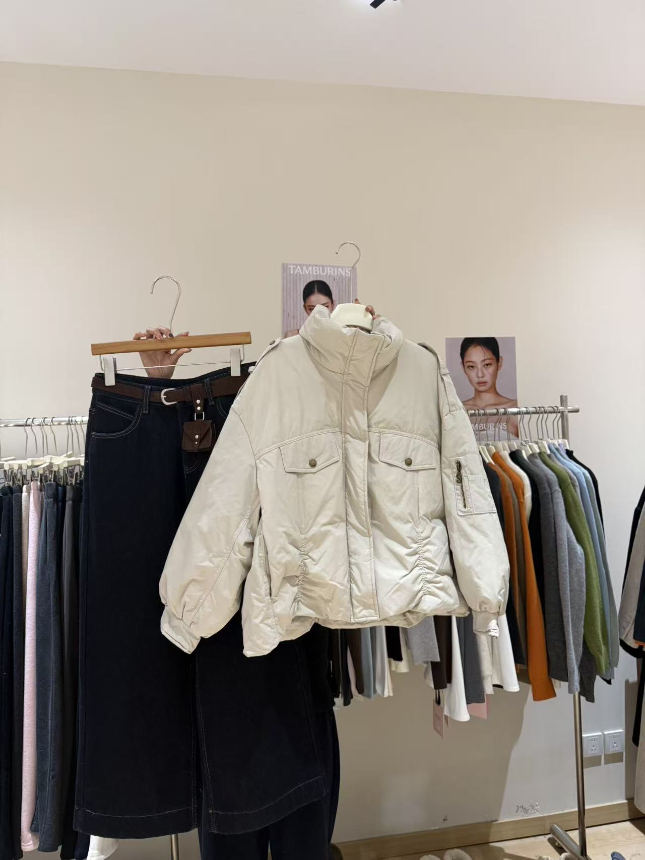 Datou·爆款！ 韩系加厚金扣子羽绒服