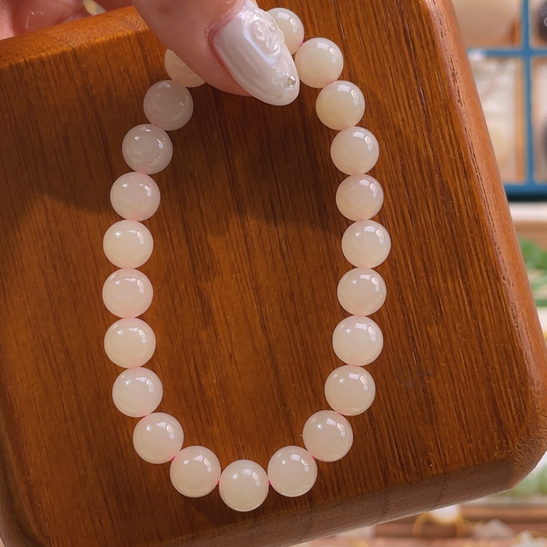 未镶嵌手串和田玉熟藕肉底手串