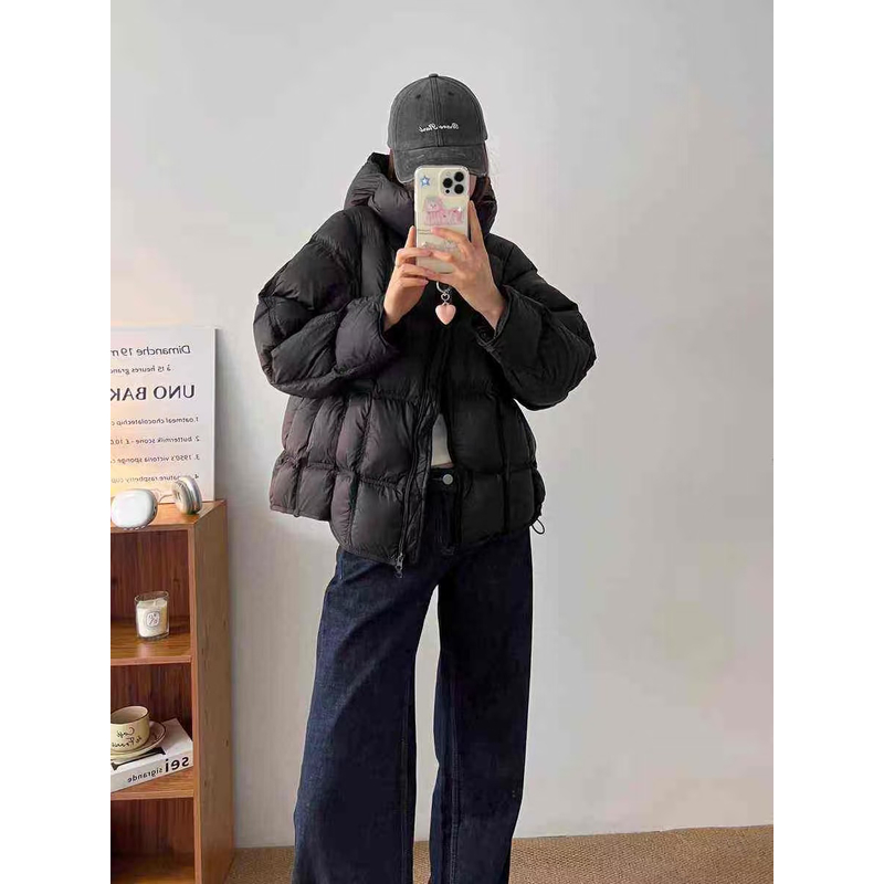 【锦衣服饰】XY 2503（862503）韩系泡芙连帽短款羽绒服