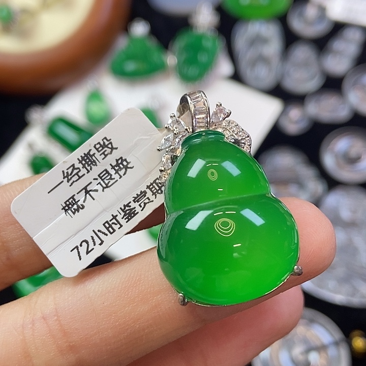 玛瑙/玉髓银S925镶嵌颈饰