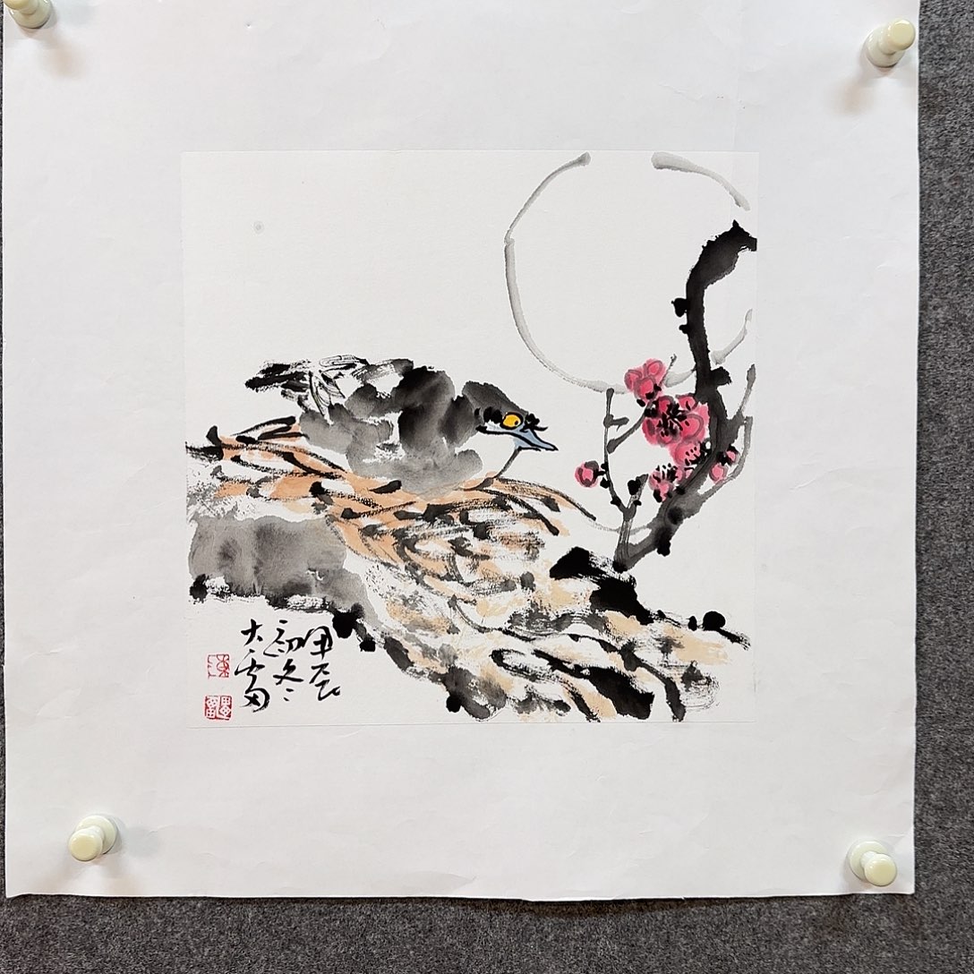 国画大雷老师手绘作品