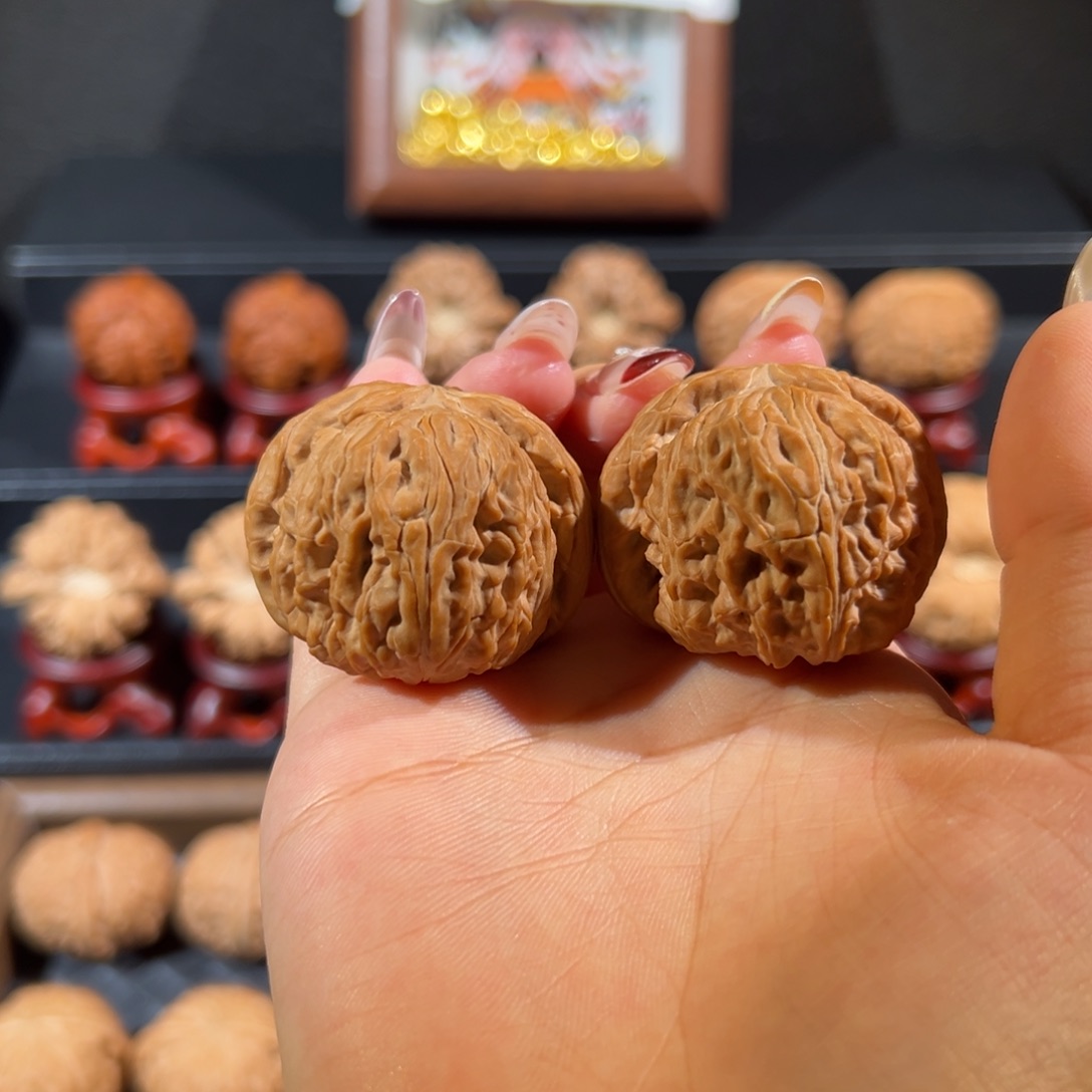 把件文玩核桃白狮子40