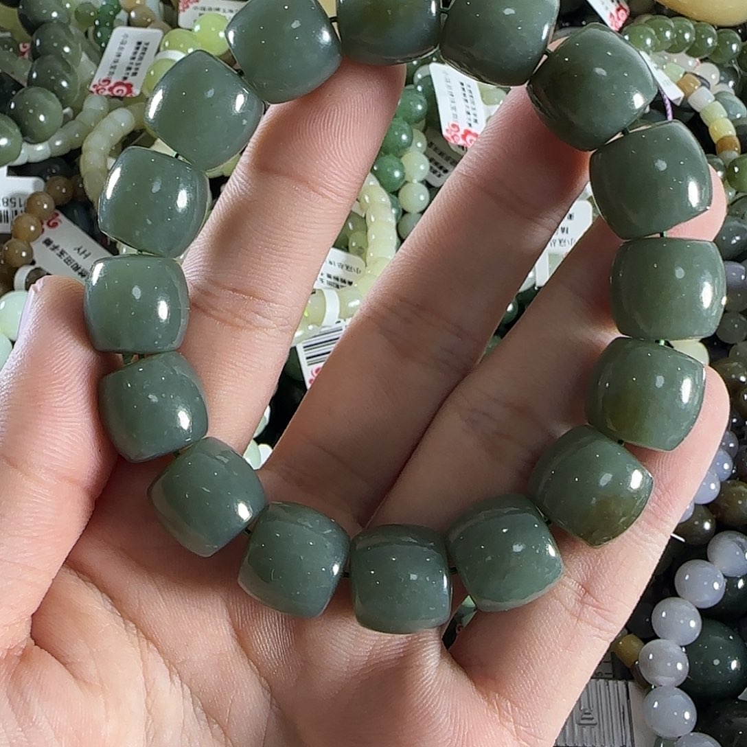 和田玉手链未镶嵌117