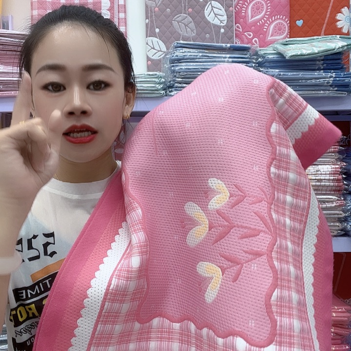 棉三朵花粉色纯棉