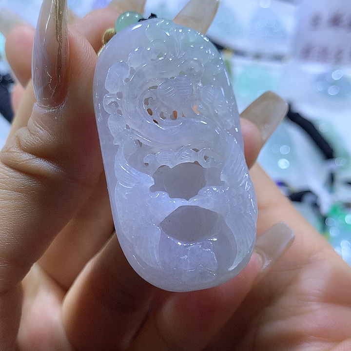 翡翠颈饰未镶嵌天然翡翠A货吊坠