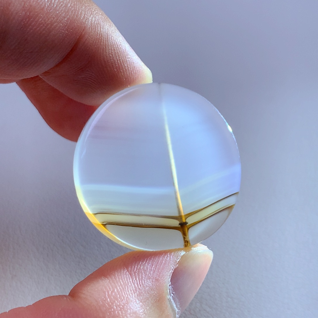 玛瑙/玉髓吊坠(不含链)未镶嵌泥*