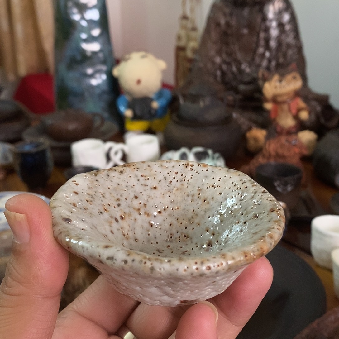 手工制作柴烧茶具