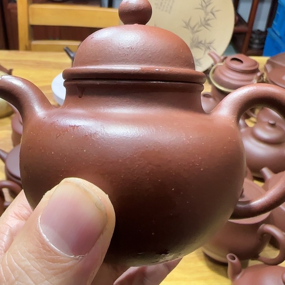 金***言茶壶紫砂紫砂掇球微瑕
