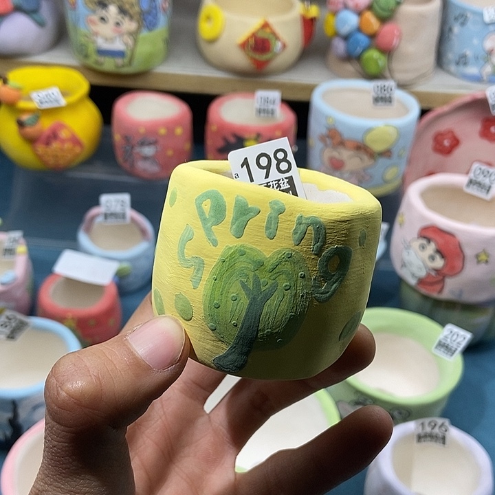 红陶198 接图定制 手工盆