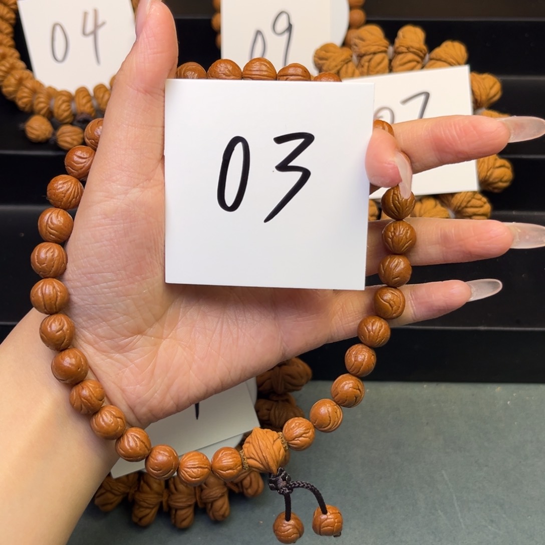 桃核手串10玉龙脊手持