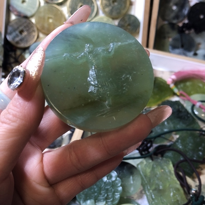 岫玉岫玉挂件未镶嵌