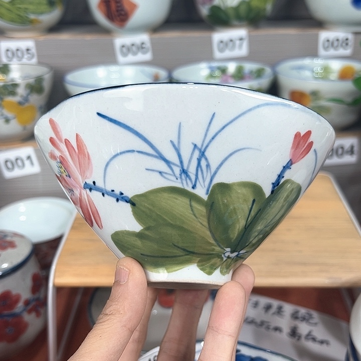禾泥陶器手工手绘高温釉下彩陶瓷