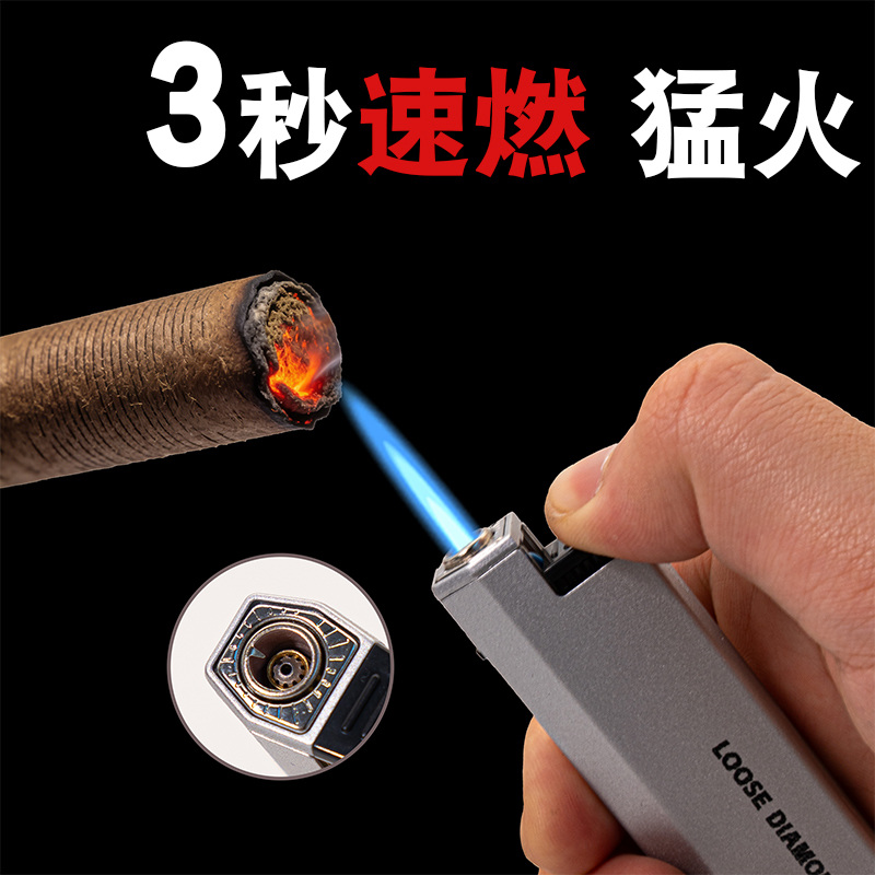 高品质可充气金属防风创意打火机加厚防爆家用耐摔复古个性迷你