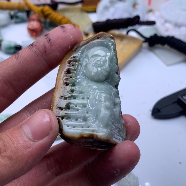 颈饰未镶嵌翡翠保真天然a货翡翠