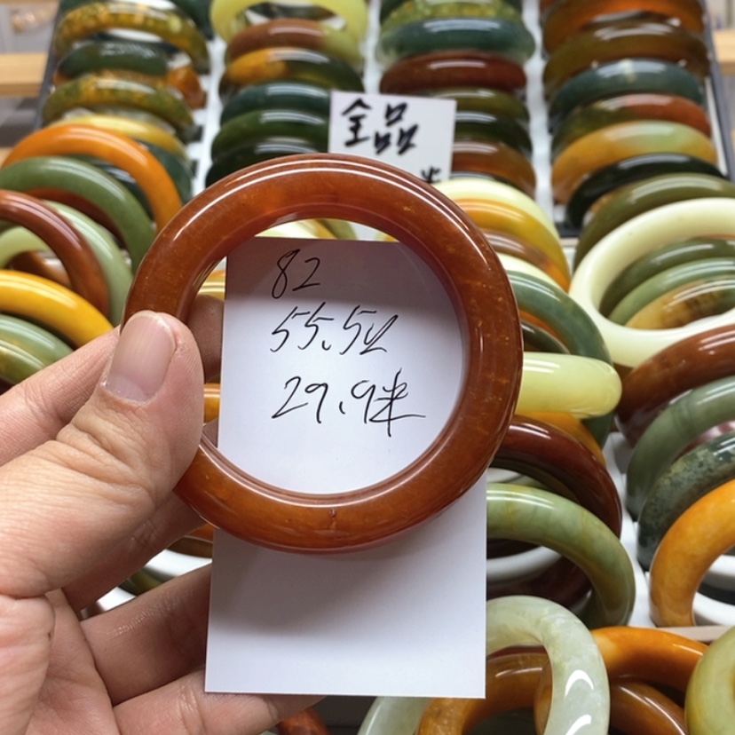 【闪购商品】蛇纹石玉手镯未镶嵌风***^