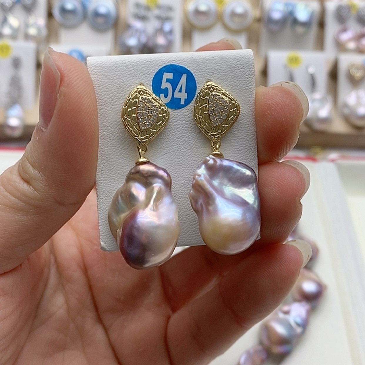 【闪购商品】淡水珍珠耳饰银S925镶嵌