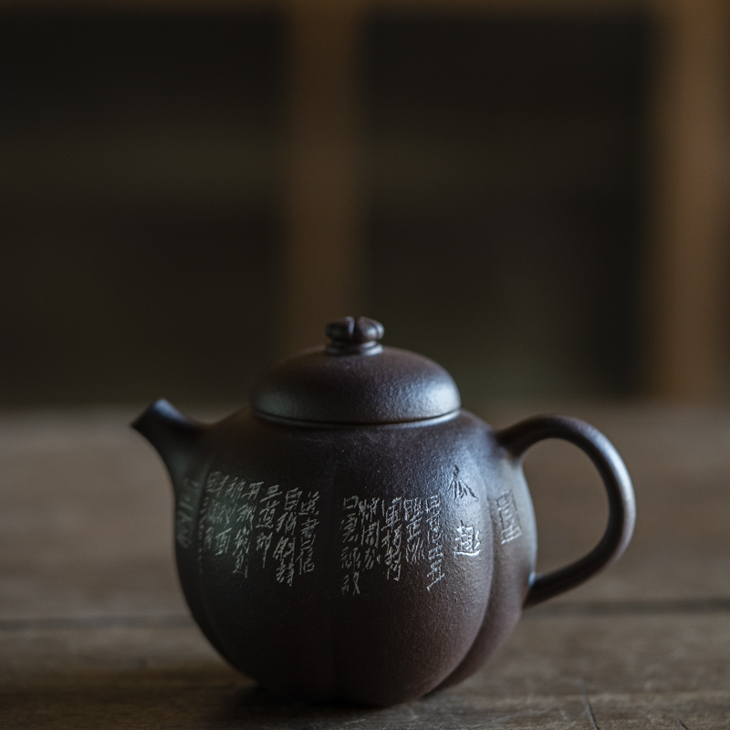 【悦生活】紫泥瓜趣壶（柒堂Q0077）