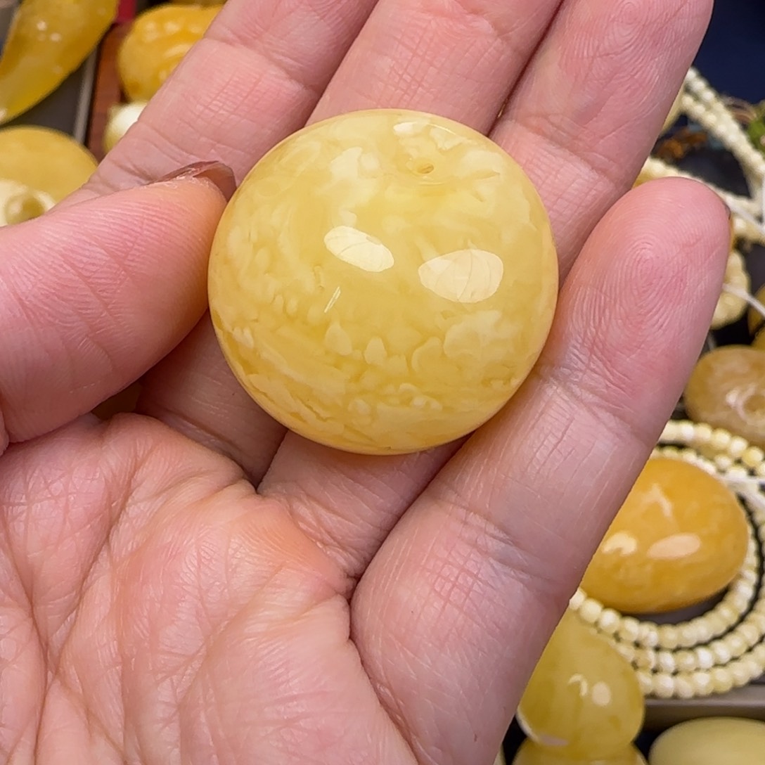蜜蜡颈饰未镶嵌天然蜜蜡