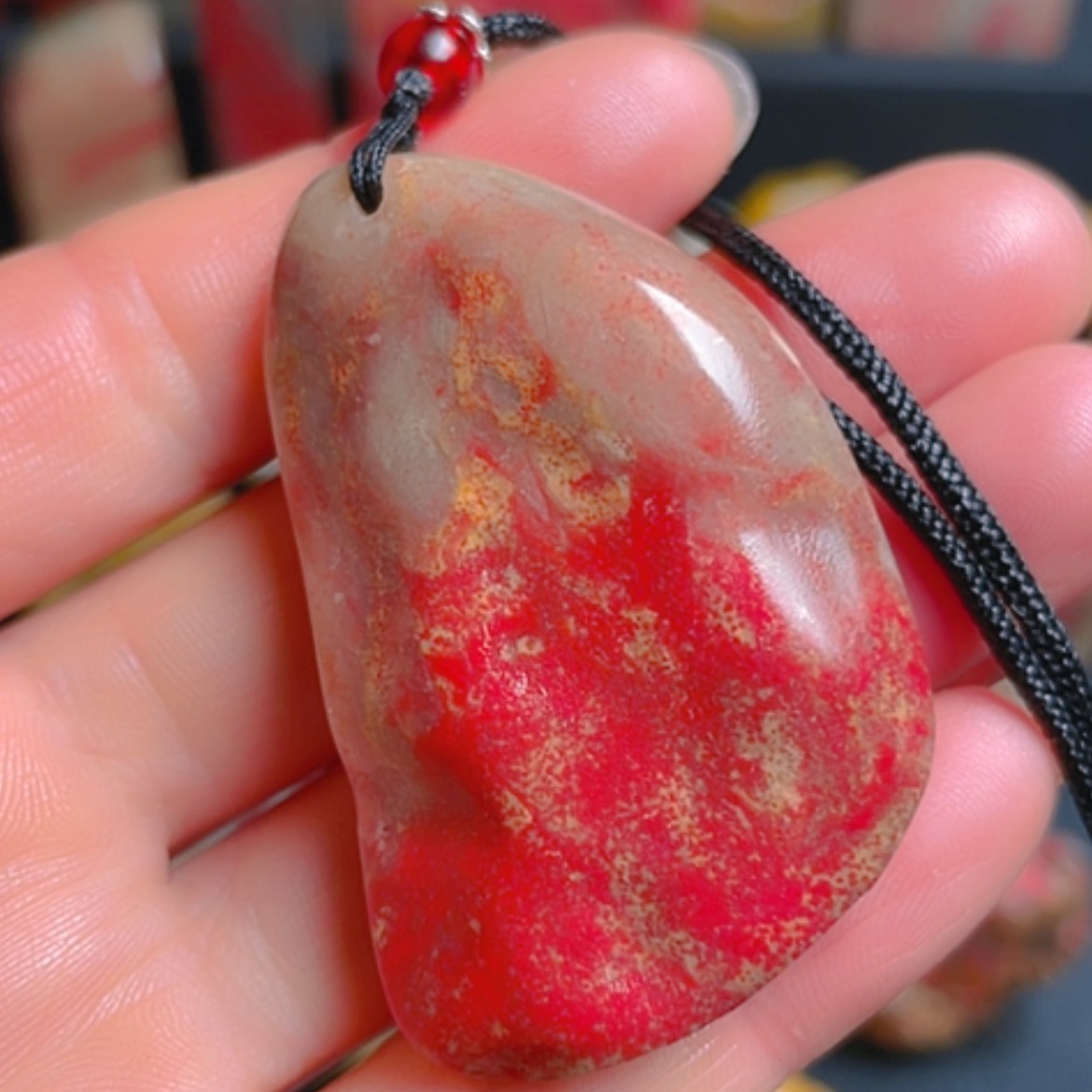 【闪购商品】昌化鸡血石昌化鸡血石原石挂坠