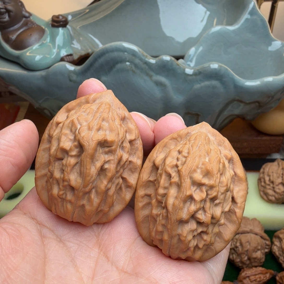 核桃文玩核桃吊坠 大红袍37