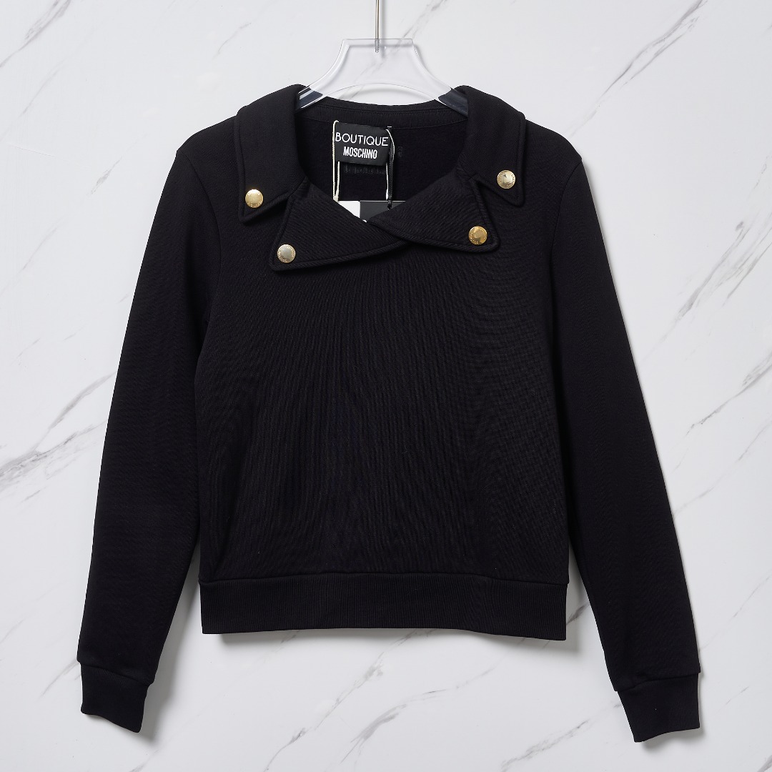 Moschino女士加绒搭扣卫衣MNGU00458