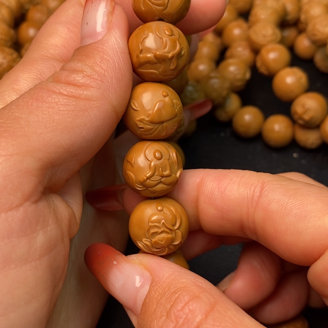 猴头核桃手串无相佛