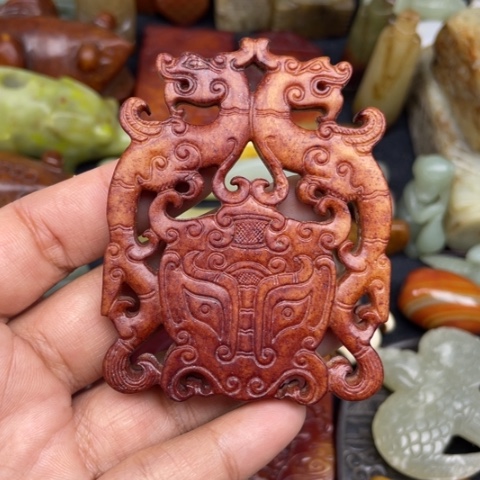 和田玉未镶嵌颈饰107