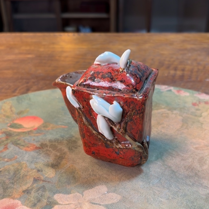 柴烧纯手工手绘陶瓷