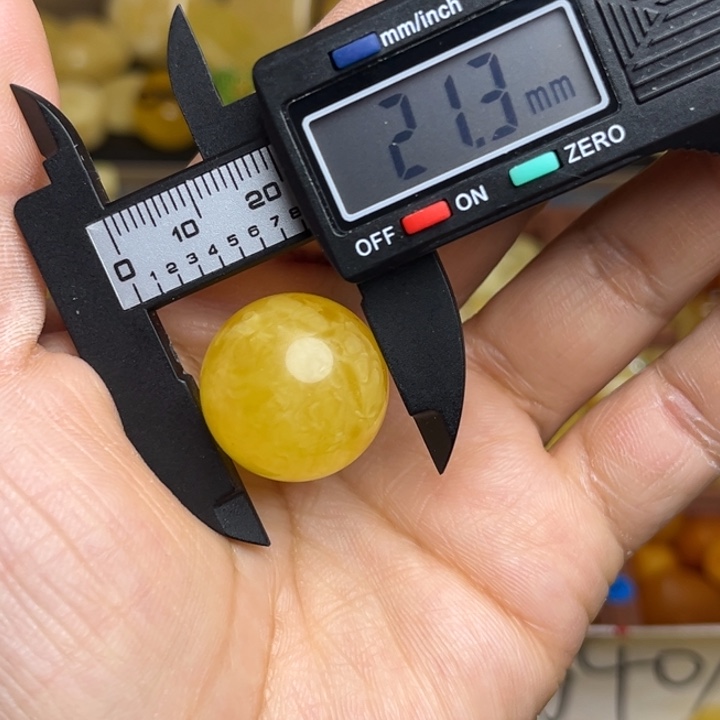 蜜蜡未镶嵌珠宝奇石天然蜜蜡散珠微瑕一粒190