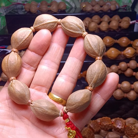 橄榄核手串/手链橄榄核手串三花梅林铁核老料1.9