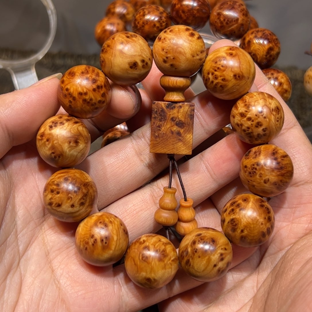 手串/手链柏木（崖柏）2.0黄金底入门级瘤疤手串