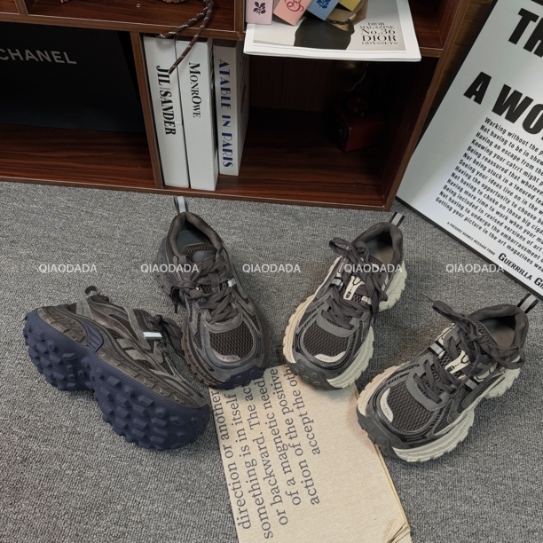 QIAODADA｜爆款保暖厚底增高复古系带休闲运动老爹鞋｜6公分