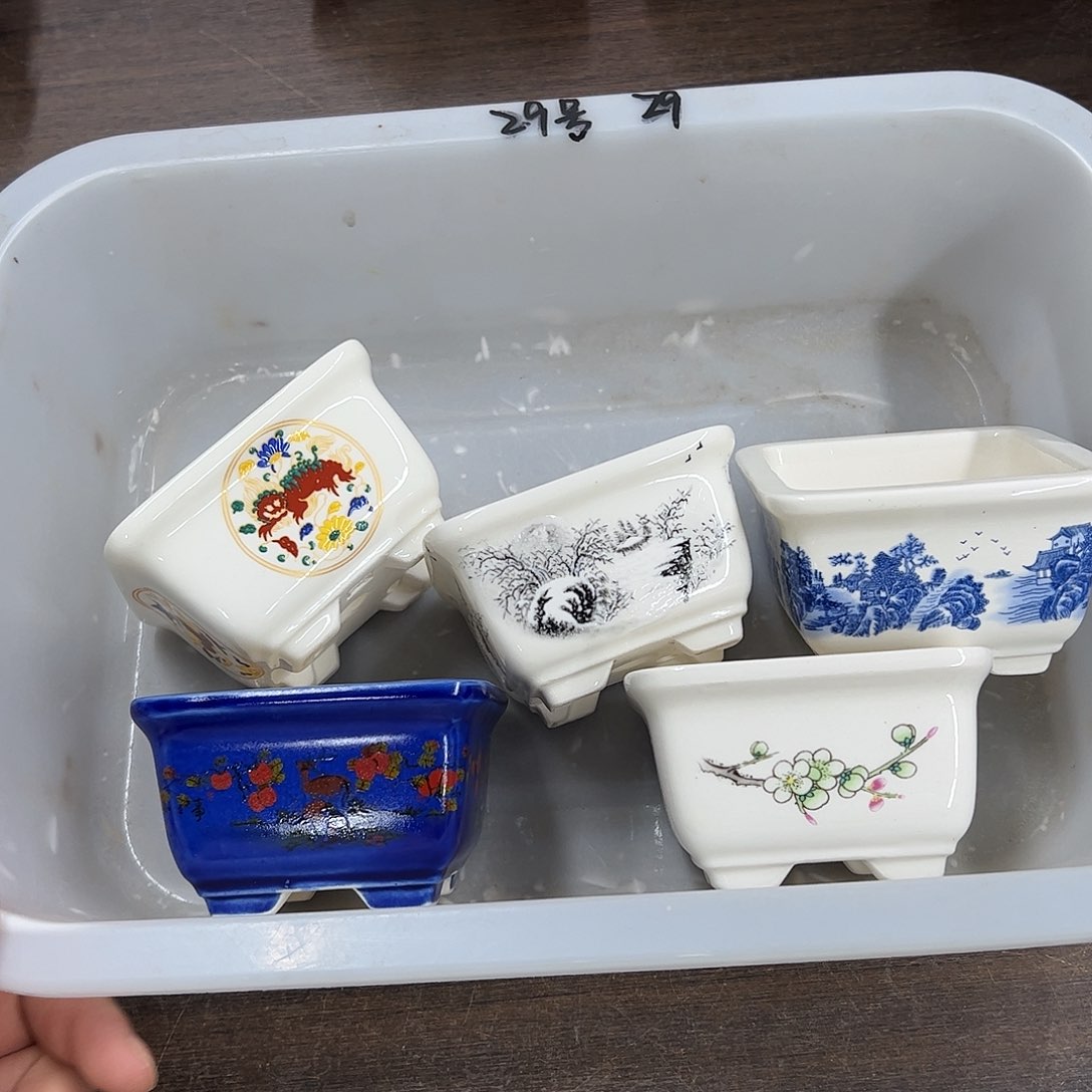 紫砂花盆29号瑕疵5个8.5/5cm