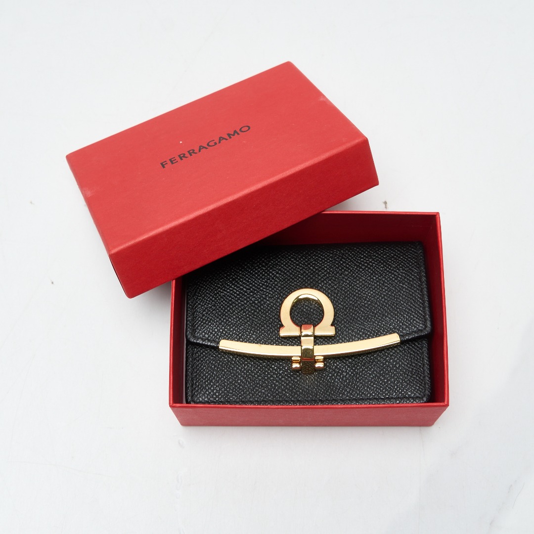 菲拉格慕女士压纹翻折钱包FGGB00508