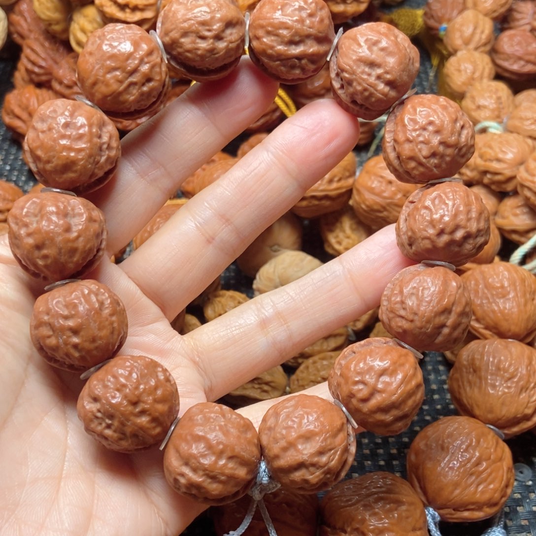 烟***烟桃核手串铁皮纹手串