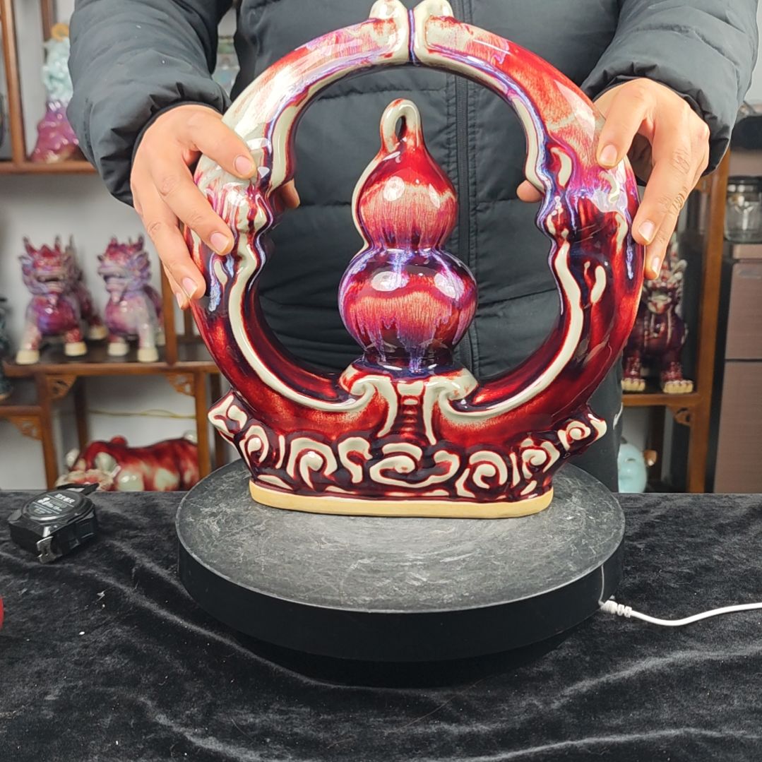 摆件神后镇钧瓷摆件