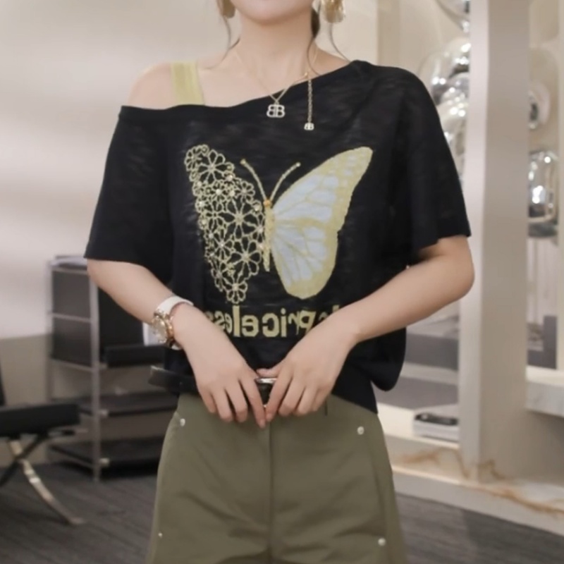 2025夏季新款时尚休闲气质针织上衣LK2503863