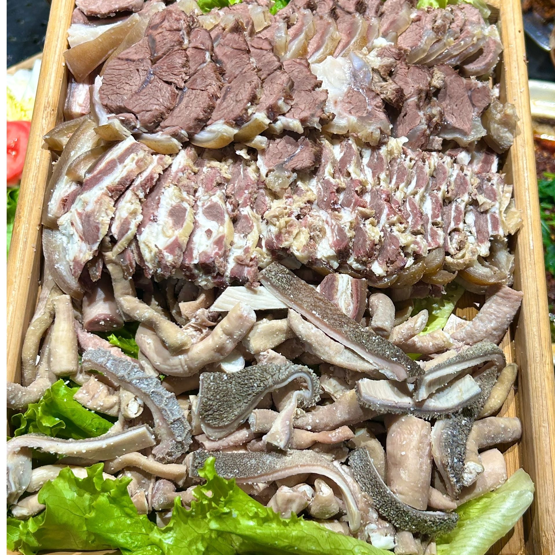 羊肉汤锅2斤（一斤肉+一斤杂）可任意搭配、送秘制辣椒水和高汤